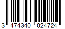 Barcode 3474340024724