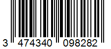 Barcode 3474340098282