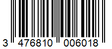 Barcode 3476810006018