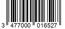 Barcode 3477000016527