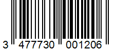 Barcode 3477730001206