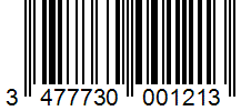 Barcode 3477730001213