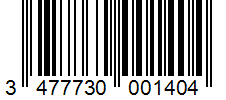 Barcode 3477730001404