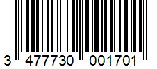 Barcode 3477730001701