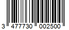 Barcode 3477730002500