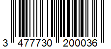 Barcode 3477730200036