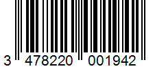 Barcode 3478220001942