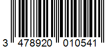 Barcode 3478920010541