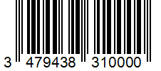 Barcode 3479438310000