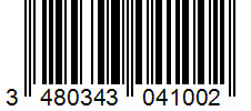 Barcode 3480343041002