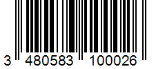 Barcode 3480583100026