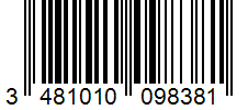 Barcode 3481010098381