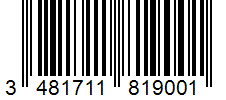 Barcode 3481711819001