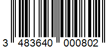 Barcode 3483640000802
