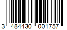 Barcode 3484430001757