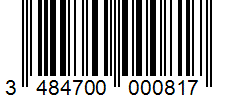 Barcode 3484700000817