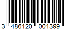 Barcode 3486120001399