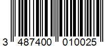 Barcode 3487400010025