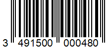 Barcode 3491500000480