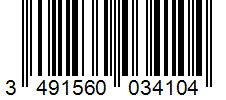 Barcode 3491560034104