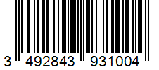 Barcode 3492843931004