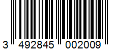 Barcode 3492845002009
