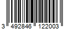 Barcode 3492846122003