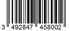 Barcode 3492847458002