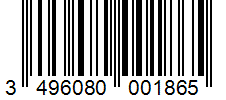 Barcode 3496080001865
