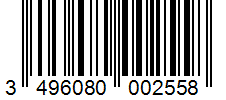 Barcode 3496080002558