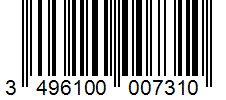 Barcode 3496100007310