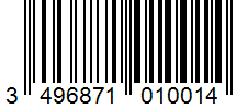 Barcode 3496871010014
