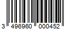 Barcode 3496960000452