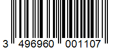 Barcode 3496960001107