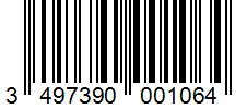 Barcode 3497390001064