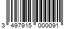 Barcode 3497915000091