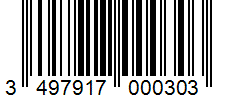 Barcode 3497917000303