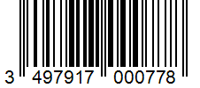 Barcode 3497917000778