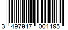 Barcode 3497917001195
