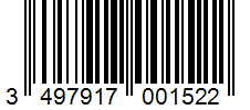 Barcode 3497917001522
