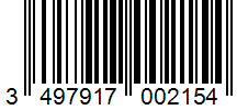 Barcode 3497917002154