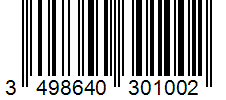 Barcode 3498640301002