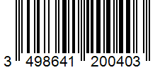 Barcode 3498641200403