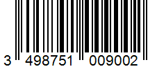 Barcode 3498751009002