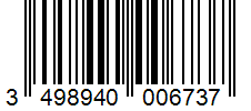 Barcode 3498940006737
