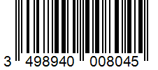 Barcode 3498940008045