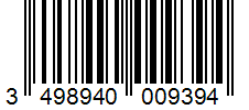 Barcode 3498940009394