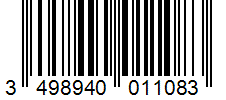Barcode 3498940011083