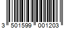 Barcode 3501599001203
