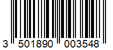 Barcode 3501890003548